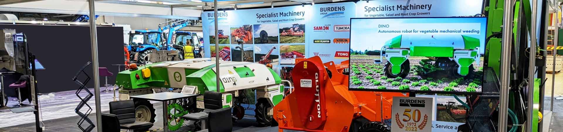 Burdens specialist vegetable machinery header shows and events
