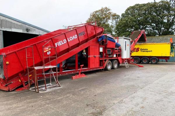 burdens specialist vegetable machinery tong engineering field loader for sale 1