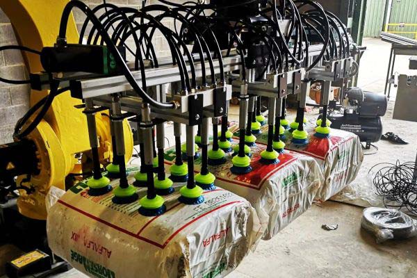 Burdens specialist vegetable machinery bradley robot palletisers 1