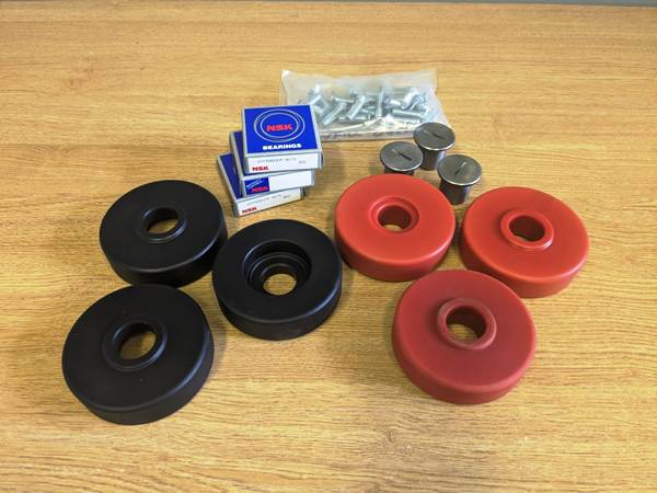Tong easyfill box filler return wheels, bushes, bearings and screws
